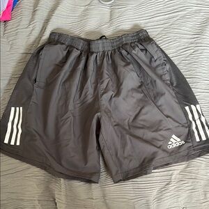 Adidas Men's Gray lined running  Shorts XL Lined